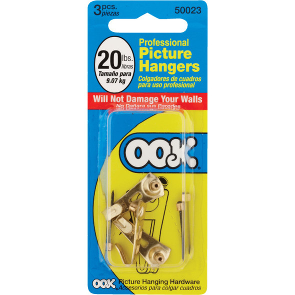 Hillman OOK 20 Lb. Capacity Picture Hangers (3-Pack) 533022 211773