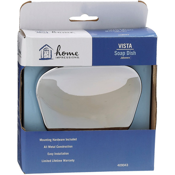 Home Impressions Vista Chrome Soap Dish 409043 409043