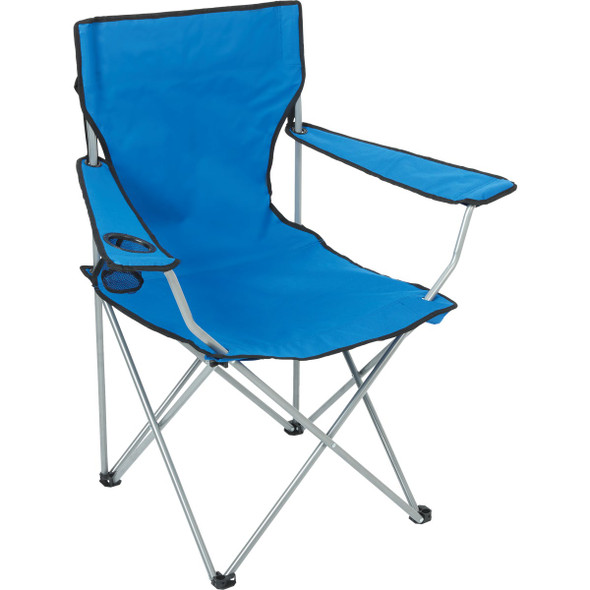 Outdoor Expressions Blue Polyester Folding Chair Outdoor Expressions Blue Polyester Folding Chair