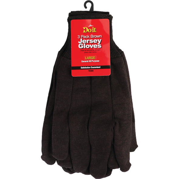 Do it Best Men's Large Jersey Work Glove (3-Pack) 705669