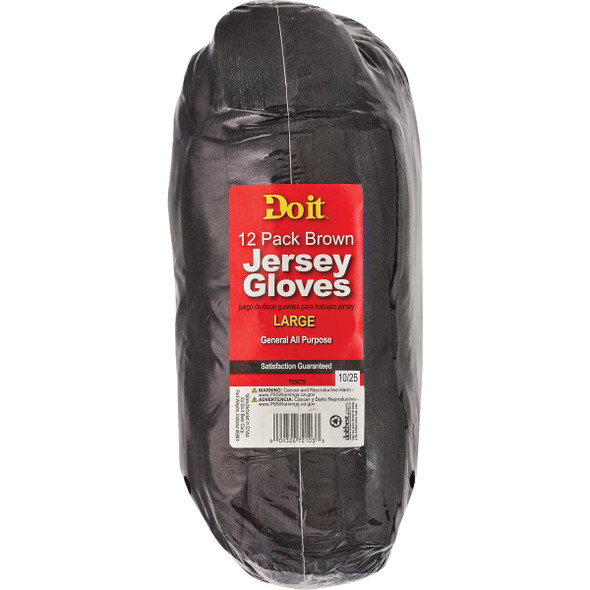 Do it Best Men's Large Jersey Work Glove (12-Pack) 705678 705678