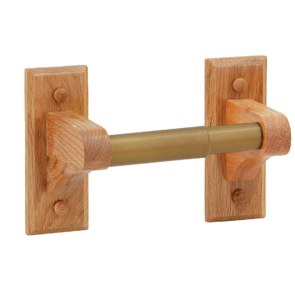 Home Impressions Sierra Medium Oak Wall Mount Toilet Paper Holder B50501