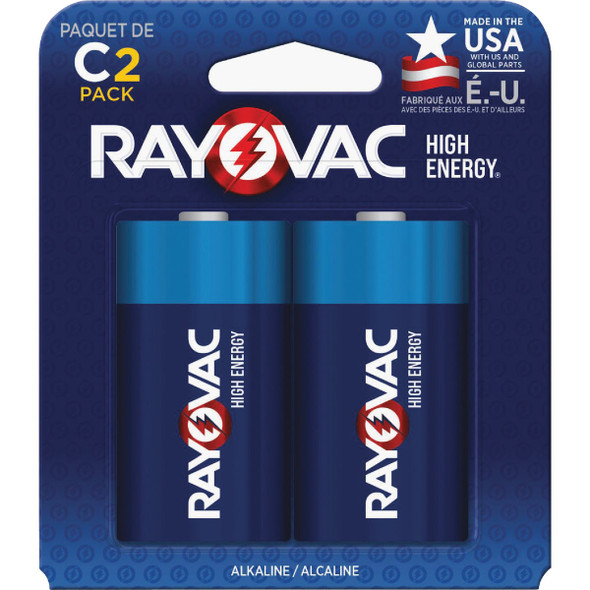 Rayovac High Energy C Alkaline Battery (2-Pack) 814-2T