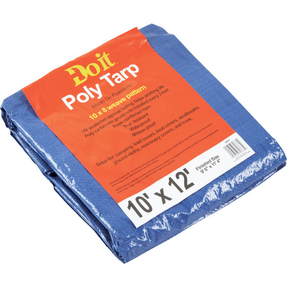 Do it Best Blue Woven 10 Ft. x 12 Ft. Medium Duty Poly Tarp Do it Best Blue Woven 10 Ft. x 12 Ft. Medium Duty Poly Tarp