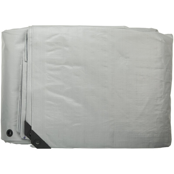 Do it Best Silver Woven 20 Ft. x 40 Ft. Heavy Duty Poly Tarp 768609 768609