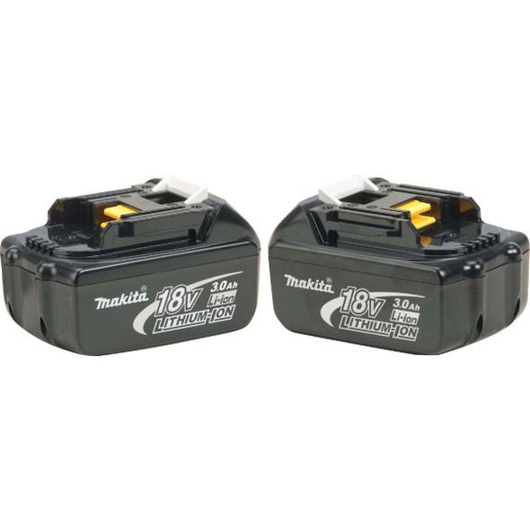 Makita 18V LXT Lithium-Ion 3.0 Ah Tool Battery (2-Pack) BL1830B-2