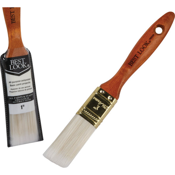Best Look General Purpose 1 In. Flat Polyester Paint Brush 780550