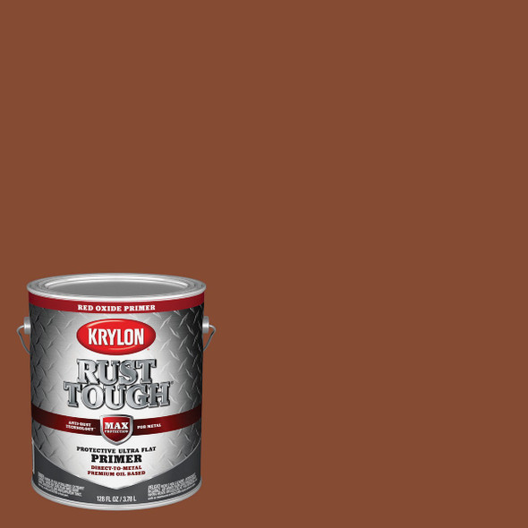 Krylon Rust Tough Primer, Red Oxide, 1 Gal. K09743008