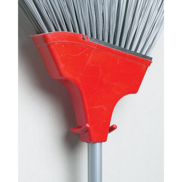 Screw-In Vinyl Coated Red Storage Hook (2-Pack)