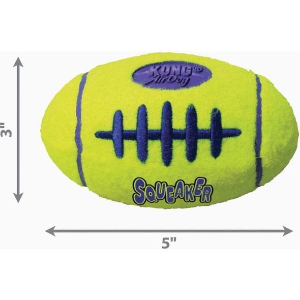 Air Kong Squeaky Medium Football Dog Toy KO-ASFB2 812730