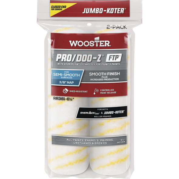 Jumbo-Koter 2pk 6-1/2x3/8 Ftp Cover RR371-6 1/2