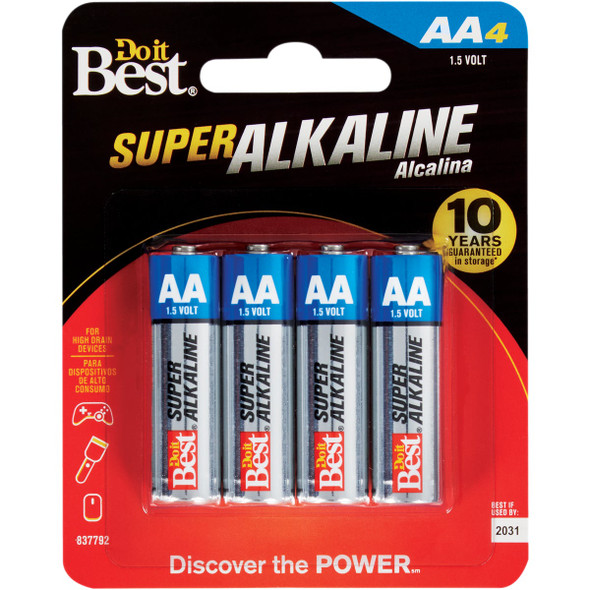Do it Best AA Alkaline Battery (4-Pack) DIB837792