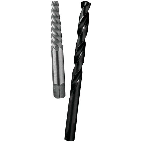 Century Drill & Tool #5 Spiral Flute Screw Extractor & Drill Bit Combo 73505