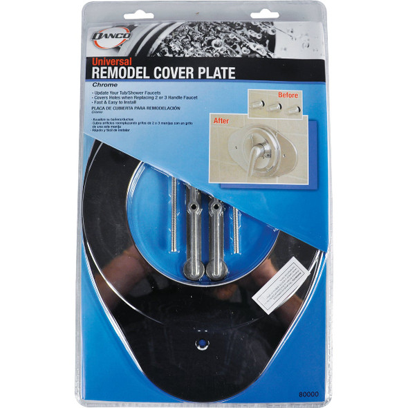 Danco Single Lever Chrome Finish Faucet Cover-Up Plate