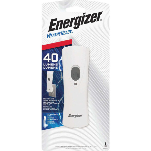 Energizer Weatheready LED Plastic Rechargeable Compact Flashlight RCL1FN2WR