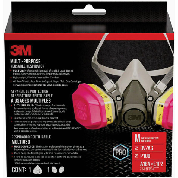3M OV/AG/P100 Professional Multi-Purpose Respirator 62023H1-DC