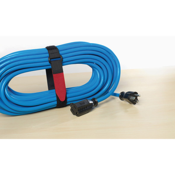 VELCRO Brand 1 In. x 18 In. Black All-Purpose Hook & Loop Strap (2-Count) 90107 606383