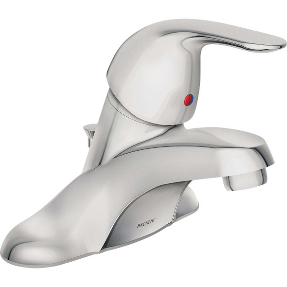 Moen Adler 1-Handle Lever Centerset Bathroom Faucet with Pop-Up, Chrome WS84503