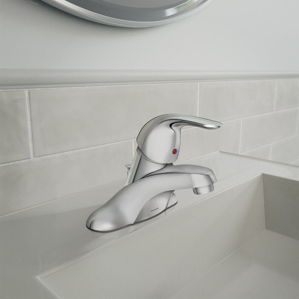 Moen Adler 1-Handle Lever Centerset Bathroom Faucet with Pop-Up, Chrome WS84503 456606