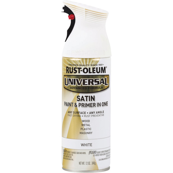 Rust-Oleum Universal 12 Oz. Satin White Paint 245210