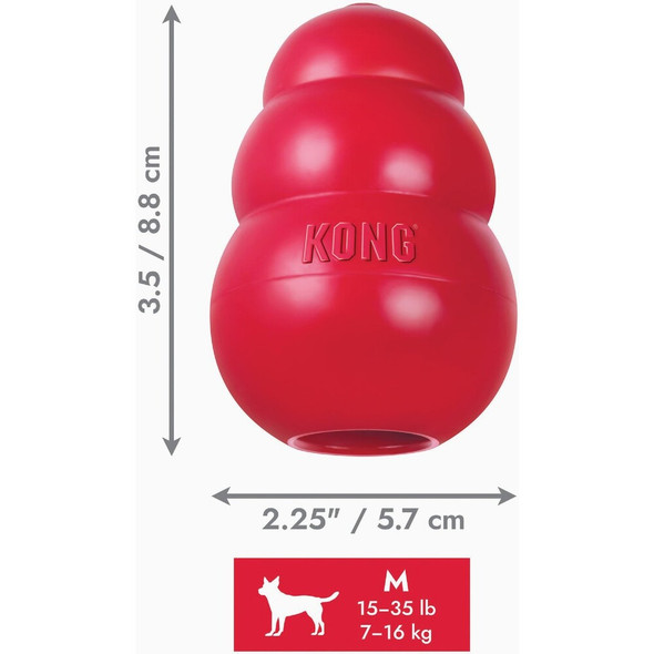 Kong Classic Dog Chew Toy, 15 to 35 Lb. KO-T2 812447