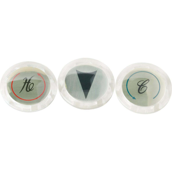 Home Impressions Acrylic Faucet Index Replacement Handle Button A663008CP-JPF1