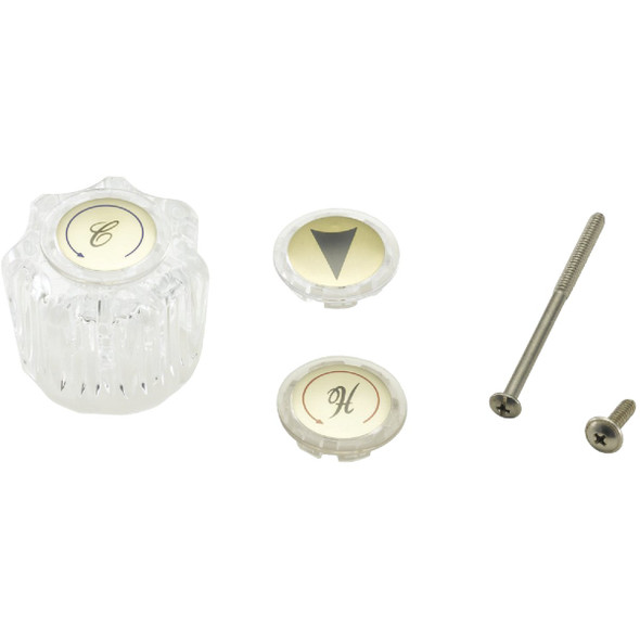 Home Impressions Hot/Cold Arrow Acrylic Handle Repair Kit A662027CP-JPF1 Home Impressions Hot/Cold Arrow Acrylic Handle Repair Kit A662027CP-JPF1