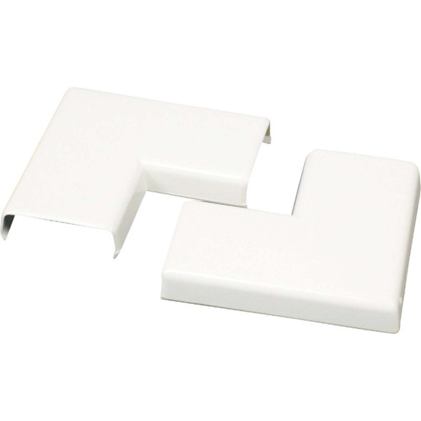 Wiremold CordMate White 90 Deg Flat Elbow (2-Pack) NMW6