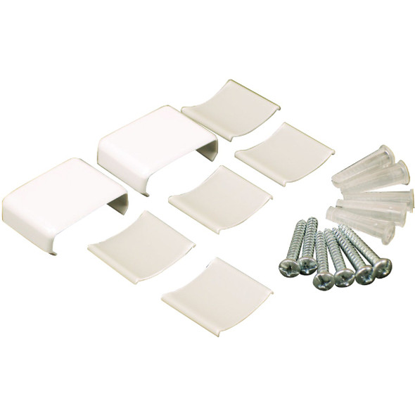 Wiremold White Wire Protector Accessory Kit NMW910