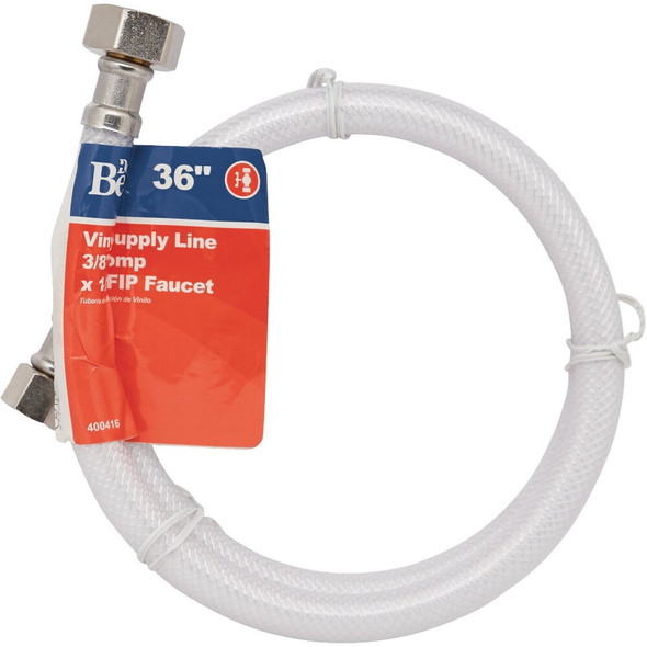 Do it Best 1-2 In. F X 3-8 In. OD X 36 In. L Vinyl Faucet Connector DIB23863 400416