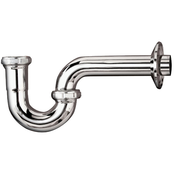 Keeney 1-1/4 In. x 1-1/4 In. Chrome-Plated 17 Gauge Brass P-Trap 301K