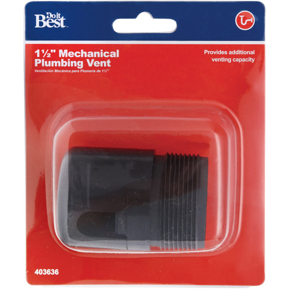 Do it Best 1-1/2 In. MIP Mechanical ABS Vent Valve