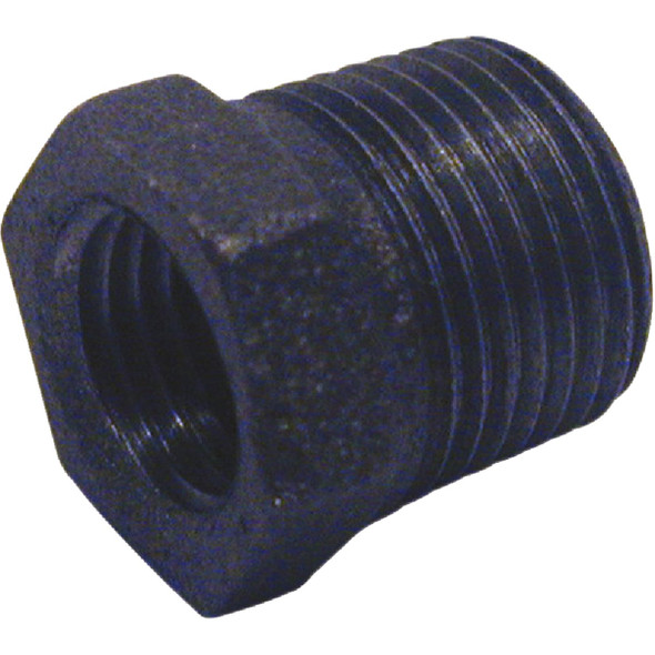 B&K 1 In. x 1/2 In. Hexagon Black Iron Bushing 521-953BG