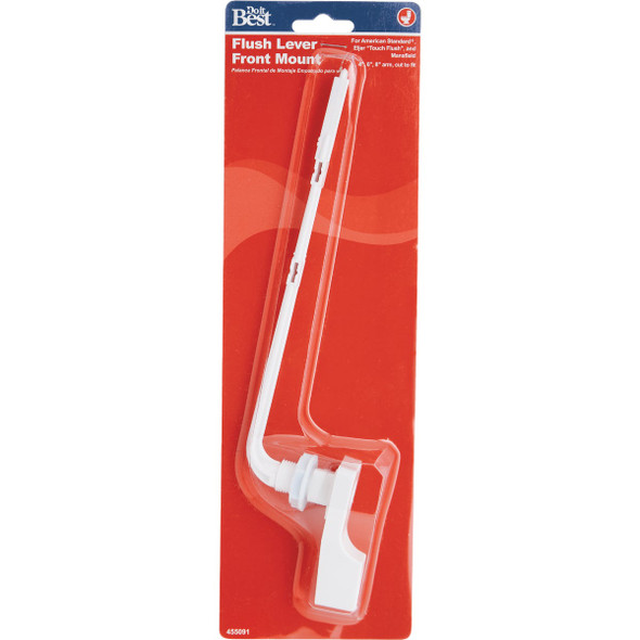 Do it Best White Flush Tank Lever with Plastic Arm DIB835-76 455091