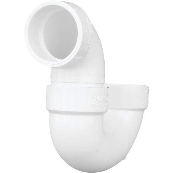 Charlotte Pipe 1-1/2 In. White PVC P-Trap PVC 00706X 0600HA