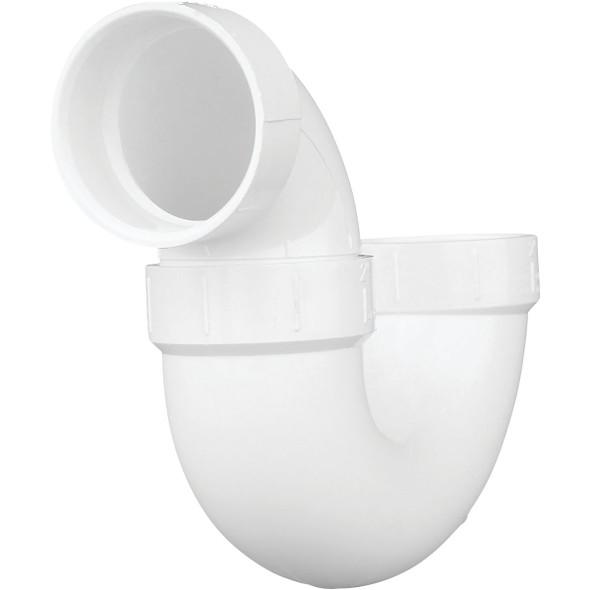Charlotte Pipe 2 In. White PVC P-Trap PVC 00706X 0800HA