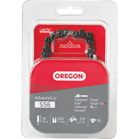 Oregon AdvanceCut 16 In. 56-Link 0.050 In. ga Chainsaw Chain S56