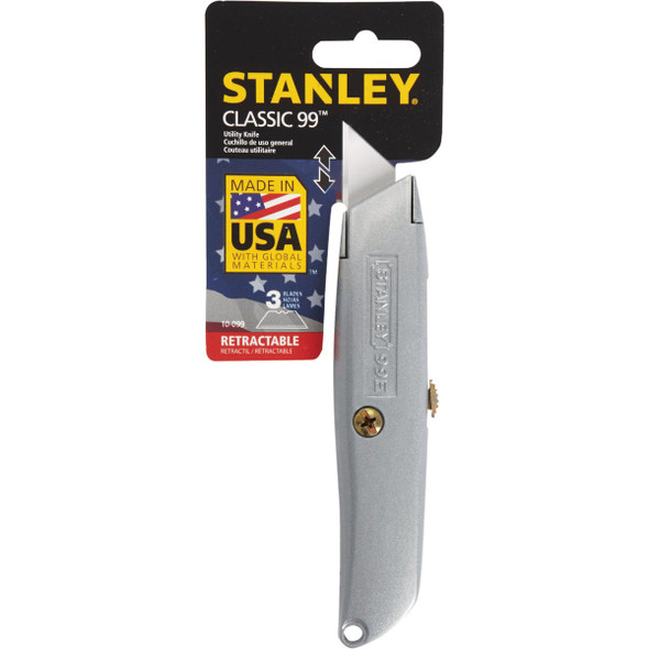 Stanley Classic Retractable Straight Utility Knife 10-099 336121