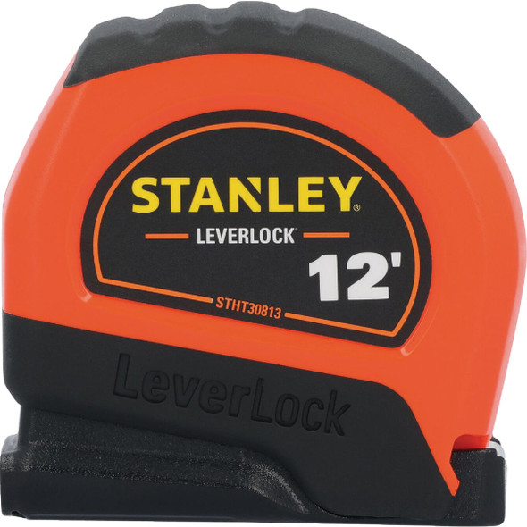 Stanley LeverLock 12 Ft. High-Visibility Tape Measure STHT30813S