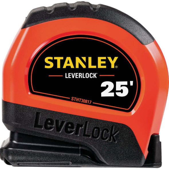 Stanley LeverLock 25 Ft. High-Visibility Tape Measure STHT30817S