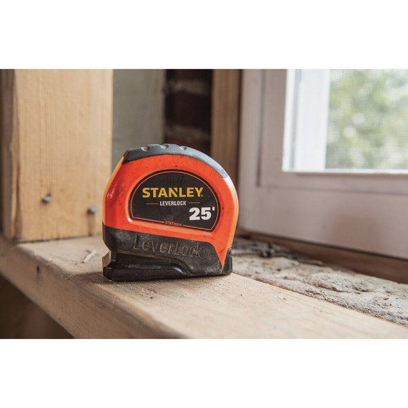 Stanley LeverLock 25 Ft. High-Visibility Tape Measure STHT30817S 349224