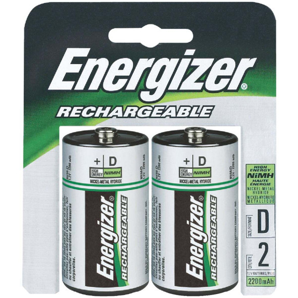 Energizer D NiMH Rechargeable Battery (2-Pack) NH50BP-2