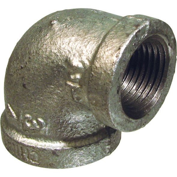 Southland 1 In. x 3/4 In. 90 Deg. Reducing Galvanized Elbow (1/4 Bend) 510-154HN