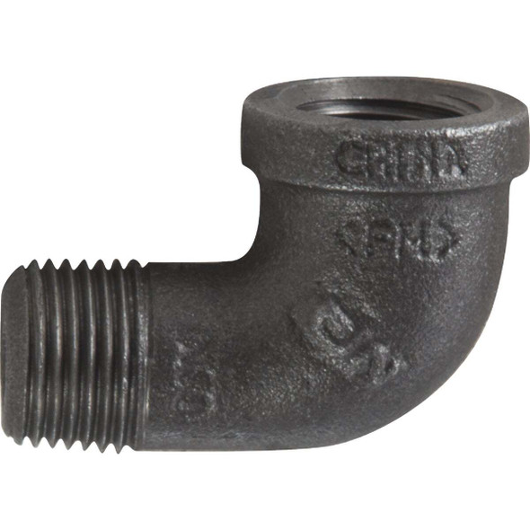 Southland 1/2 In. 90 Deg. Street Malleable Black Iron Elbow (1/4 Bend) 520-303HN