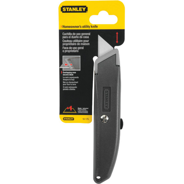 Stanley Homeowner's Retractable Straight Utility Knife 10-175 386383