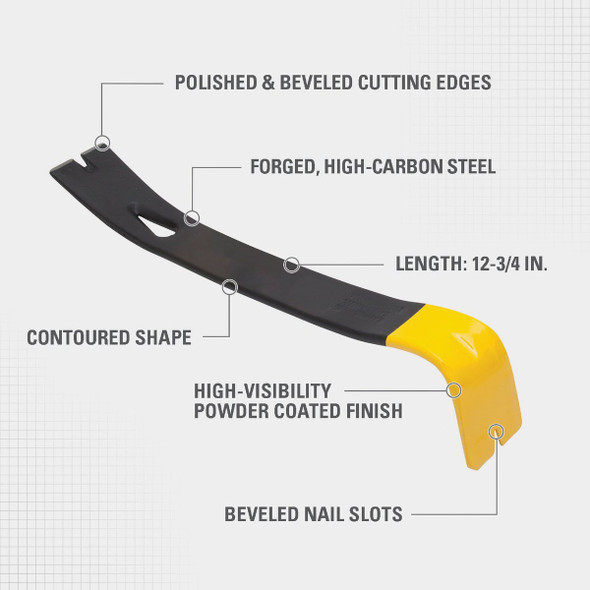 Stanley Wonder Bar 12-3/8 In. L Pry Bar