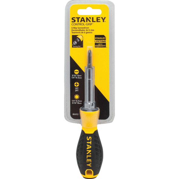 Stanley 6-in-1 Multi-Bit Screwdriver 68-012
