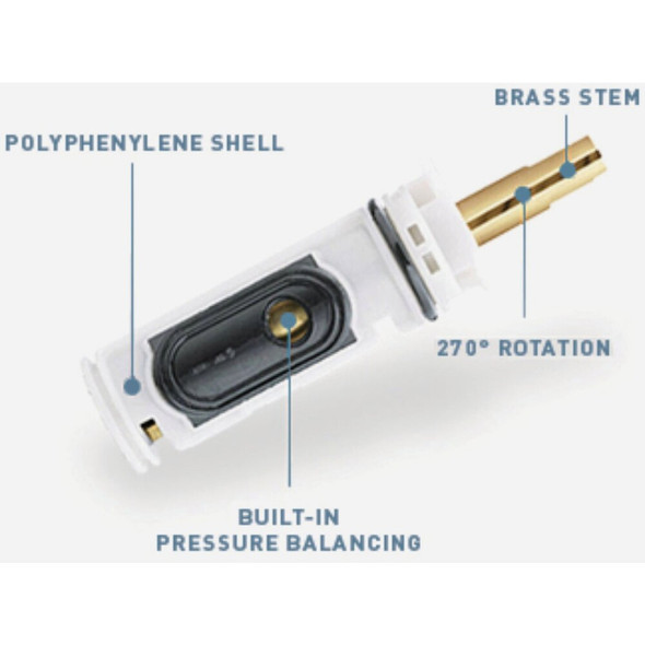 Moen Posi-Temp 1-Handle Replacement Faucet Cartridge 1222 456500