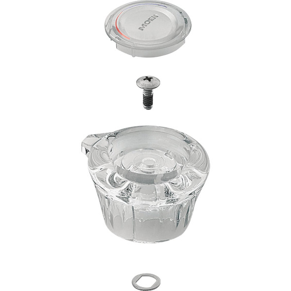 Moen Clear Acrylic Tub & Shower Replacement Faucet Handle 98037 Moen Clear Acrylic Tub & Shower Replacement Faucet Handle 98037