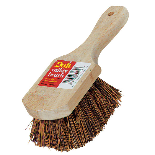Do it 9 In. x 3 In. Palmyra Bristle Fiber Wood Scrub Brush 89636